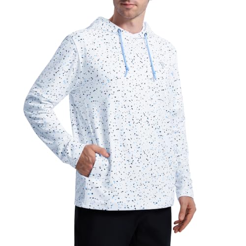Image of M MAELREG Hoodies for Men Golf Fleece Hooded Sweatshirts Dry Fit Athletic Lightweight Casual Midlayer Mens Hoodies Pullover