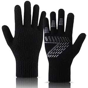 QICEDER Guantes Invierno Hombre termicos Mujer – Guantes tactiles movil Smartphone, Ciclismo Moto Bici Correr Aire Libre para Frio Antideslizantes Conducir Deporte Running
