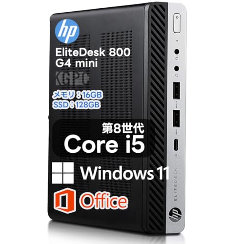 yςݕiz GC`s[ fXNgbvp\R HP EliteDesk 800 G4 DM 8 Core i5 8500T 4KHDΉ / Windows/MS Office / USB3.0 / DPX2 RAM16GB NVME M.2 1
