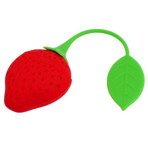 Cute Fantastic Strawberry Design Silicone Tea Strainer
