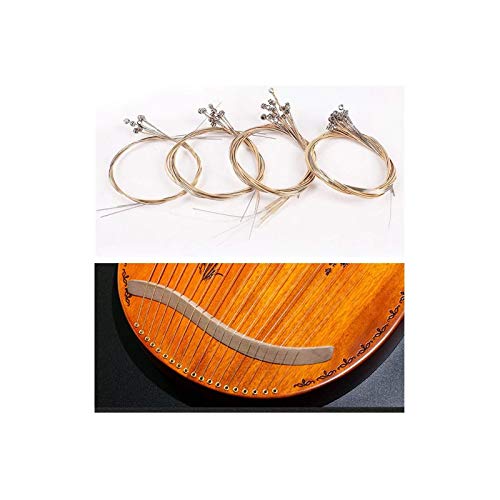 Liyafy A Sets of 10 Lyre Harp Strings Replacement Metal String for Lyre Harp - Thumbnail 5