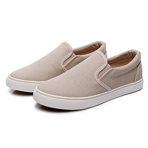 RVROVIC Damen Canvas Slip-On Sneakers Weiche...
