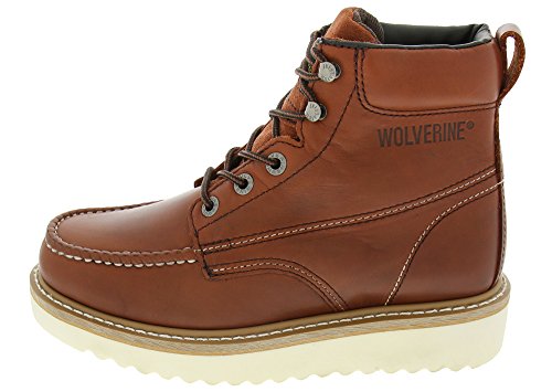 Wolverine Men's Moc Toe 6" Construction Boot, Russet, 9.52
