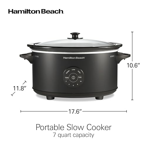 Hamilton Beach 7 Quart Set & Forget Portable Programmable Slow Cooker - image 8