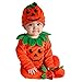 FRAUIT Halloween Costume Zucca Bimbo Tutina Tutine Neonato Invernali Cotone Halloween Neonata Pagliaccetto Body Vestito Halloween Neonati Bambina Completo Bambino Ragazze (12-18 Mesi, Arancio 5)