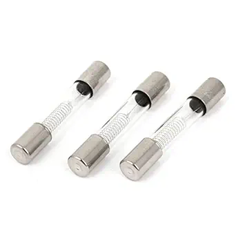 uxcell Glass Tube Fuse 0.85A 5kV 6mm x 40mm 3Pcs for Microwave Oven