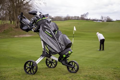 Image of BagBoy Nitron Trolley 3 Wheel Golf Push Cart Lightweight Folding Trolley