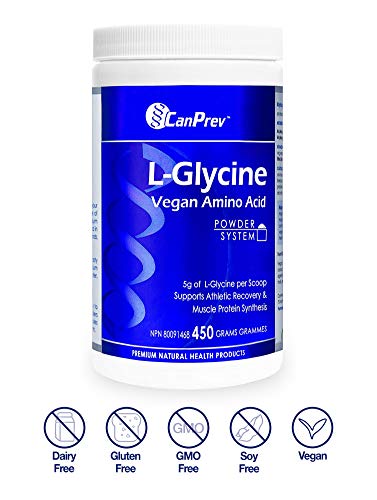 CanPrev L-Glycine Vegan Amino Acid Powder 450g 90-Servings - 5g L-Glycine Per Scoop, Supports Recovery & Athletic Performance, Promotes Rejuvenation, Glycine Supplement for Relaxation & Brain Support - Image 3