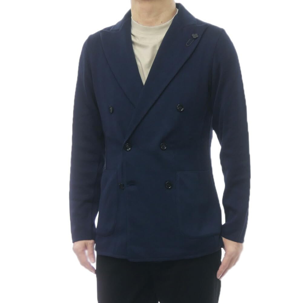 Amazon | [ラルディーニ] メンズ ダブル6Bニットジャケット CNLJM57