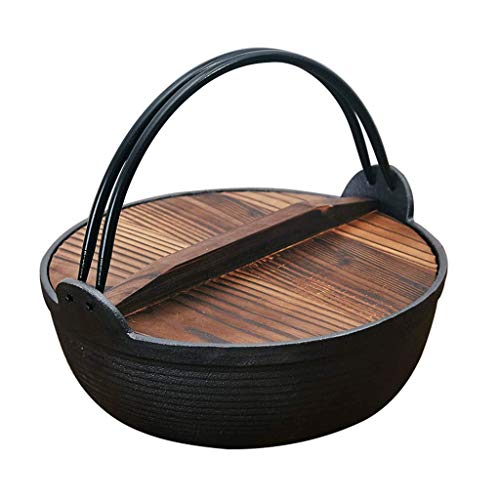 Wok sazonado con fondo aplanado para salteados asiáticos miniatura 1