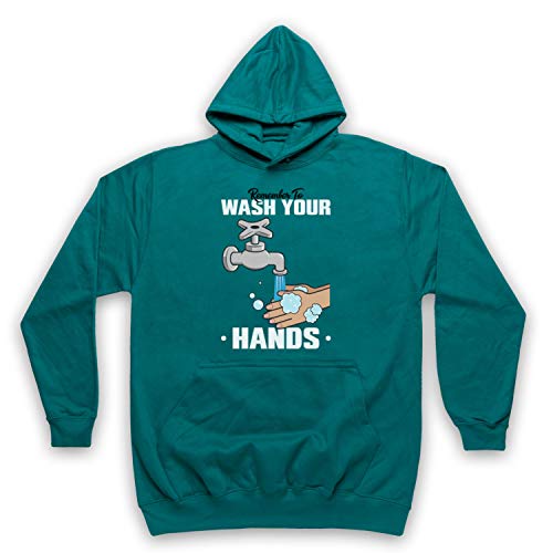 Sweat à capuche adulte vert taille L vêtement manches longues imprimé