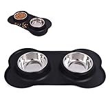 Einfach zu bedienen und zu reinigen: Die herausnehmbare Schüssel lässt sich leicht mit Lebensmitteln oder Wasser füllen. Sowohl der Silikonhalter als auch die Edelstahlschale können in der Spülmaschine gereinigt werden. Die beste Wahl für Hunde, Katzen und alle Arten von Haustieren, die eine ordentliche und bequeme Futternapf mögen