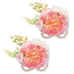 Carnation,2pcs Wrist Corsage