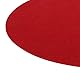 fivekim Plattenspieler-Matte Slipmat Audiophile 3 mm Filzplatte Vinyl Schallplattenspieler Anti-Vibration, langlebig, antistatisch, Filz, Rot