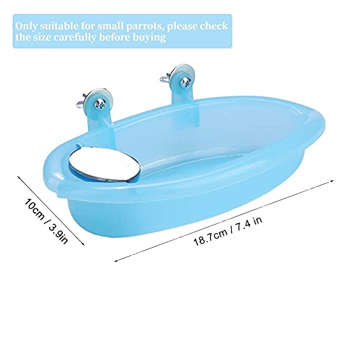 Vogelbad Schattig Huisdier Papegaai Bad Vogel Badkist Met Spiegel Papegaaienkooi Accessoire voor Papegaai Parkiet… - Afbeelding 6