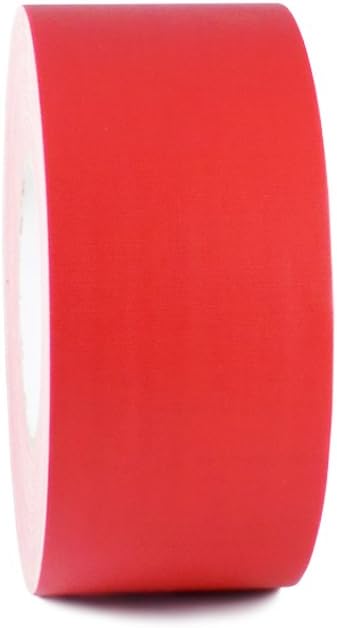 GGR Supplies T.R.U. CGT-80 Red Gaffers Stage Tape with Rubber Adhesive, 4 in. Wide x 60 Yards Length, 12MIL Thickness (Pack of 12)
