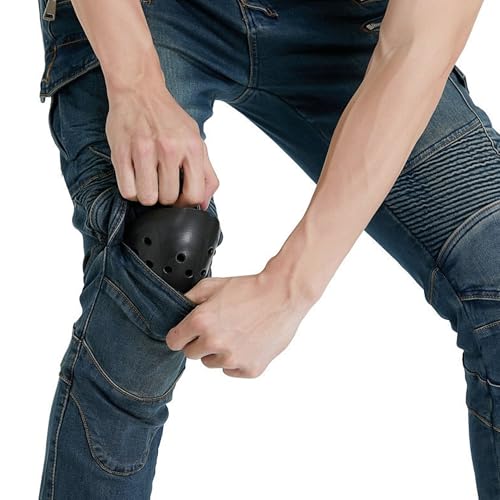 Motorcycle Riding Pants Motorcycle Jeans for Men Pants for Men Cycling Knee Hip Removable Armored All Seasons4