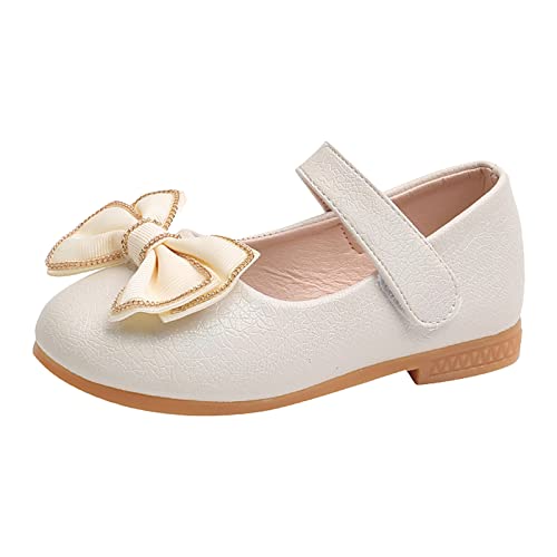 Generic Fashion Summer Children Sandals Girls Casual Shoes Flat Bottom Lightweight Solid Color Bow Little Girl Sandals