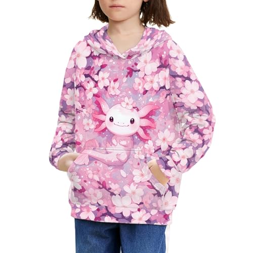 Mumeson Kids Hoodies Sweatshirt with Hooded Front Kangaroo Pocket Outdoor Casual Hoodies Sweatshirts for Spring Fall Winter