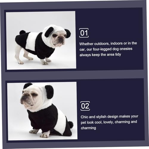 Disfraz Panda para Perro Talla Mediana miniatura 5