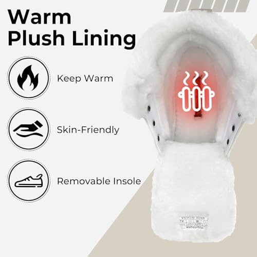 Mishansha Men's Winter Snow Boots Waterproof Insulated Hiking Boot for Men Cold Weather Outdoor Trekking Anti-Slip Warm Shoes Size 11 Prussian Blue4