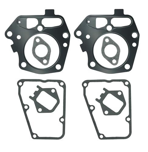 Image of 2 Set of 11004-7027 Head Gasket Compatible with Kawasaki FS481V FS541V FS600V FR600V 4 Stroke Engine Including 11061-1285 Rocker 11061-7089 Manifold 11061-7096 Insulator Gasket
