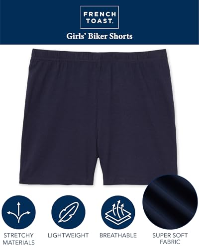 French Toast Girls Biker Shorts - 3 Pack Under Shorts for Uniforms, Skirts, Dresses - Dance Cartwheel Shorts for Girls (4-16)2
