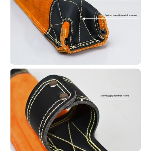 Sac de rangement pour électrode de soudage avec construction en cuir épais