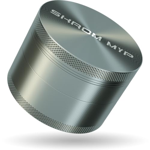 Image of Spice Grinder, Aluminum Large 3 inch Kitchen Grinder (Grey)