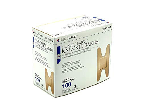 Knuckle Fabric Bandages 1.5 x 3 100/BX Knuckle Fabric Bandages 1.5" x 3" 100/BX