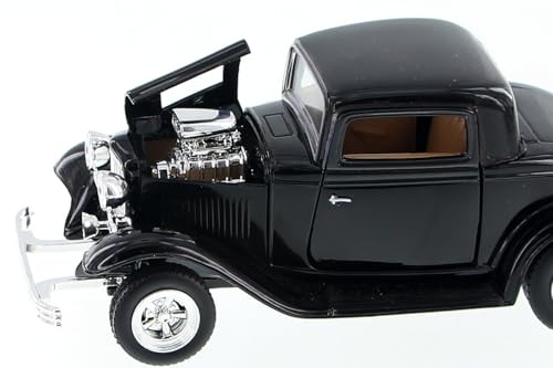 1932 Ford Coupe Hardtop, Negro 1:24 Modelo a Escala miniatura 7