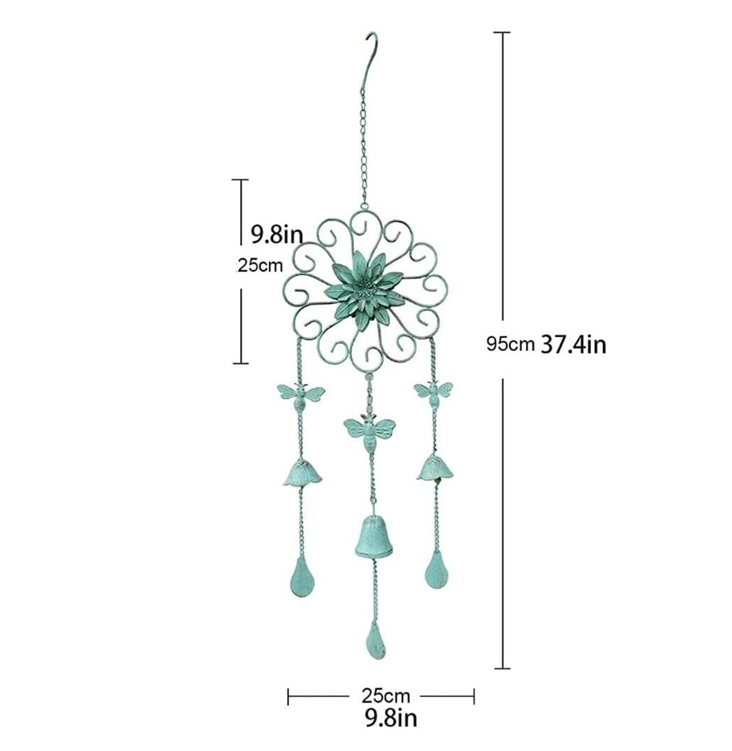 Campanelli A Vento da Giardino Campanelli Eolici da Giardino Campanelli Eolici A Forma di Farfalla in Ferro Battuto retrò Adatti per La Decorazione del Giardino