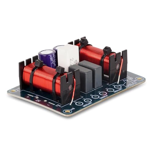 Image of Center Channel Mid Range Crossover Board, 100W Max Power HiFi Speaker Crossover Network, Heavy Duty 100% Pure Copper Inductor 4 to 8 OHMS Frequency Divider