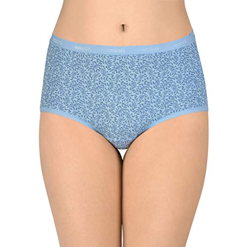 Image of Amante Printed Cotton Full Brief Panty Pack(Pack of 3)