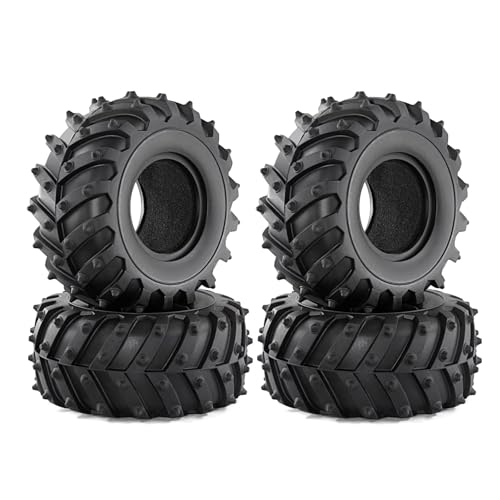 RC�J�[�̃^�C���ƃz�C�[�� For Axial For SCX10 For Wraith For Capra RR10 For Traxxas For TRX4 D90 1/10 4�� 128mm 2.2�C���` �S���^�C���z�C�[�� �^�C�� RC�N���[���[�J