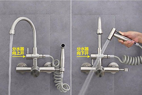 Rubinetto da incasso caldo e freddo, doccetta a