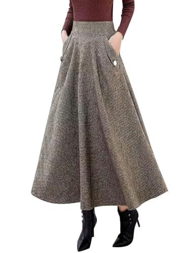 Jupe en laine chaude longue pour femme frileuse qui cherche le confort