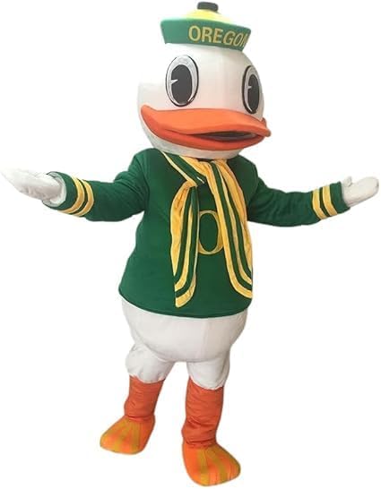 Oregon Duck College Mascot Costume Suit Costumes & COOL FANS & COOL ICE VESTS