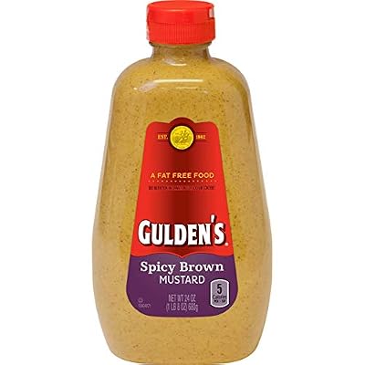 2 Pack Guldens Spicy Brown Mustard, 24 oz, 3 Pack