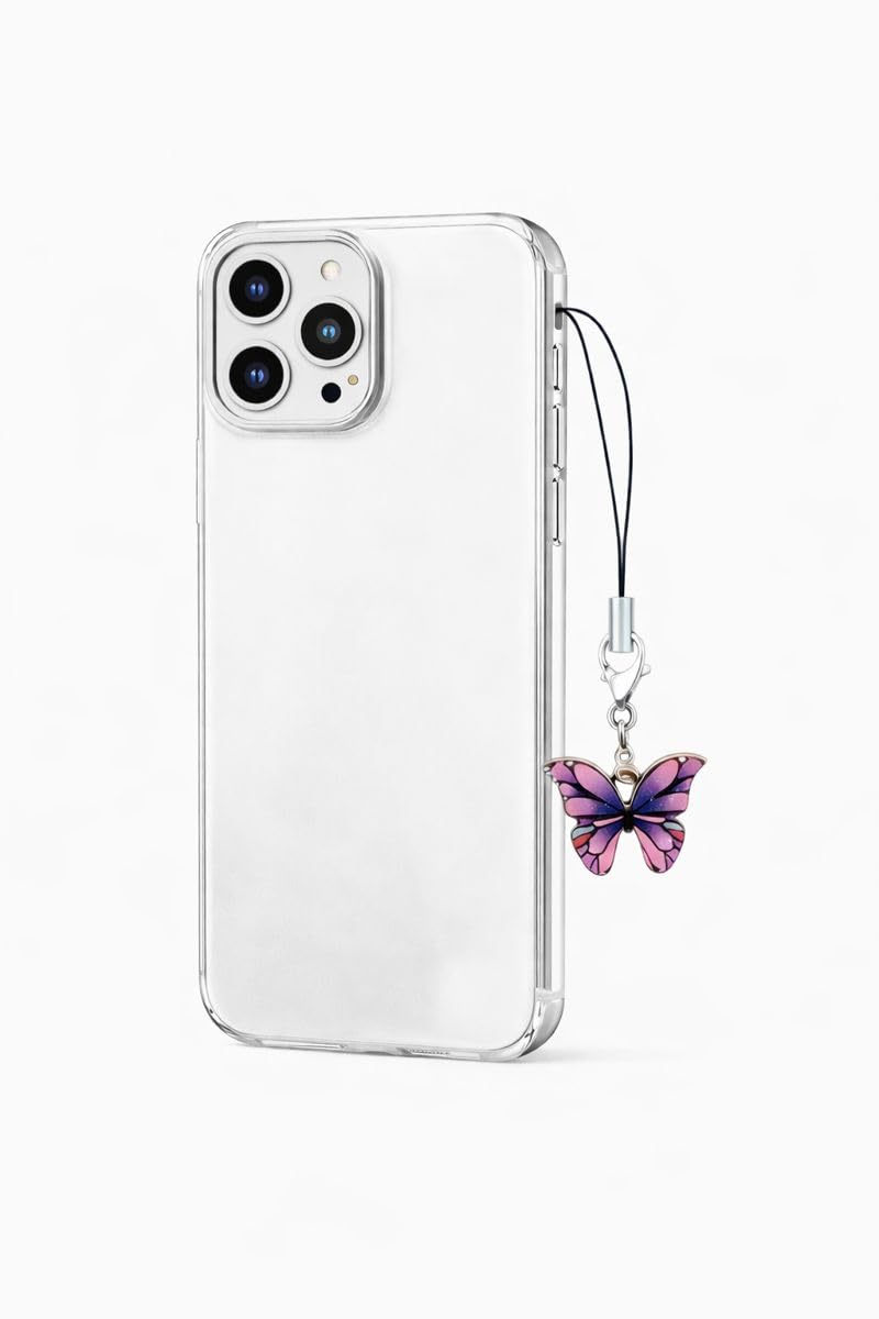 Cell Phone Lanyard for All Phones, Purple Butterfly-image-39
