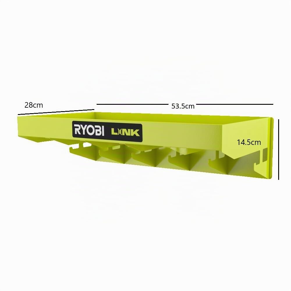 RYOBI LINK Aufbewahrungssystem RSLW402 Wandregal (bis zu 22,7 kg Tragfähigkeit)