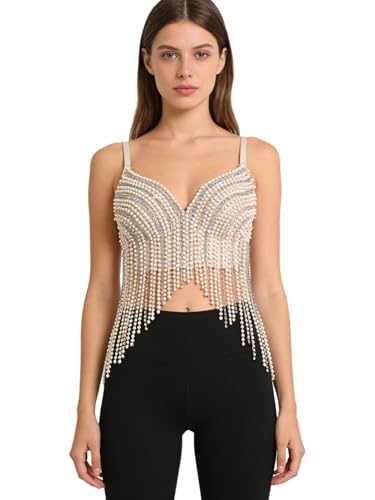 Corset glitteré femme champagne avec dentelles inlzdz M
