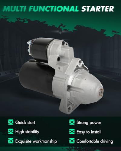 Image of SCITOO Starter Motor fit for BMW for 545i 4.4L 2004-2005,for BMW for 550i 4.8L 2006-2010,for BMW for 645Ci 4.4L 2004-2005 Replacement Starter 17924,17923