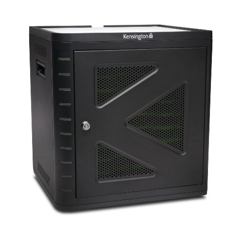 Image of Kensington - K67862AM Charge and Sync Cabinet for 7-Inch to 10-Inch Tablets, iPad Air, iPad 4 /3 /2 and Galaxy Tab 3 (K67862AM) Black