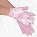 The Beauty Project 4 Pairs Exfoliating Gloves, 100% Nylon, Dual Texture Body Scrub for Spa, Massage & Dead Skin Removal, Multi-Color Shower Bath Accessories (Blush/Rose Gold)