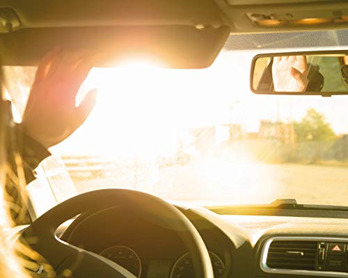 FOLIATEC SUNVISOR Reflex Blendstreifen Tönungsfolie Sonnenschutzfolie Windschutzscheibe Folie mit stylischer Farbverlauf, blau, 20 x 150 cm