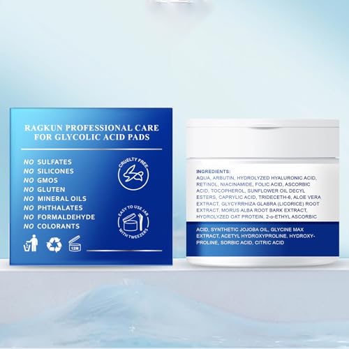 Ragkun Exfoliating Pads - Glycolic Acid 20% Resurfacing Pads For Face With Vitamins B5, C & E - Face Pads With Salicylic Acid, Exfoliating Peel Pads For Face With Deep Cleaning Effect thumb #7