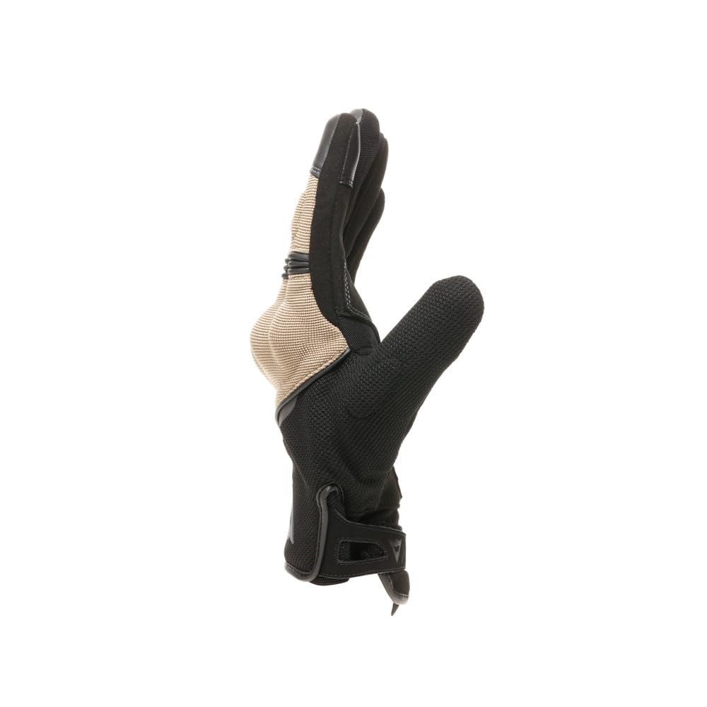 DAINESE Metrax Air Gloves, Guanto Moto Urban Corto in Tessuto Aerato per Estate con Smart Touch e Calzata Facile, per Uomo, Black/Tidal Foam, S