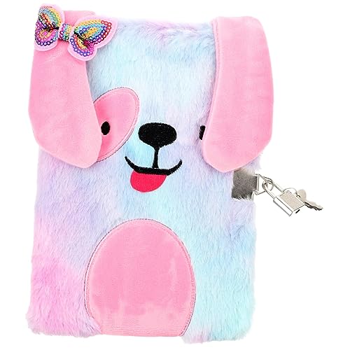 Diario personal con cubierta de peluche y cierre miniatura 1