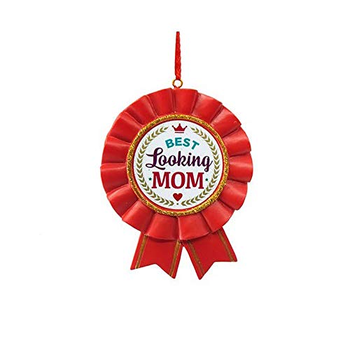 Knextion, Inc Best Looking Mom Red Ribbon Award Holiday Christmas Ornament